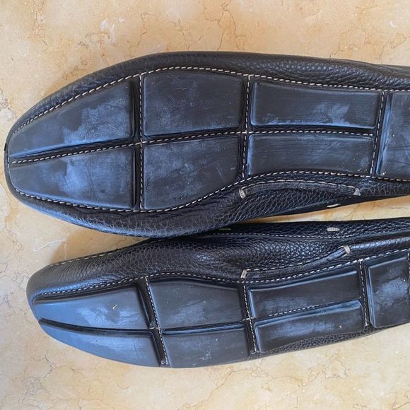 Prada black leather mule with silver hardware in size 10. Gently worn. - Picture 3 of 5